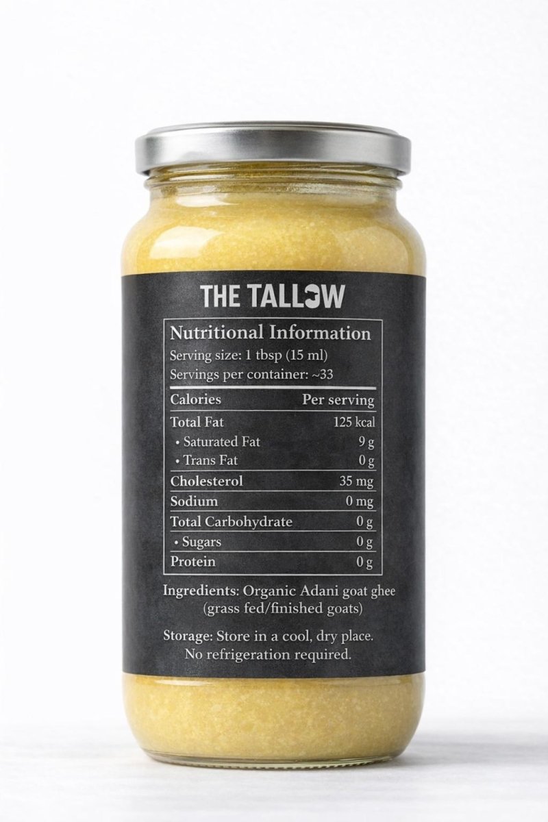 Goat Adani Organic Ghee 500ML - The tallow