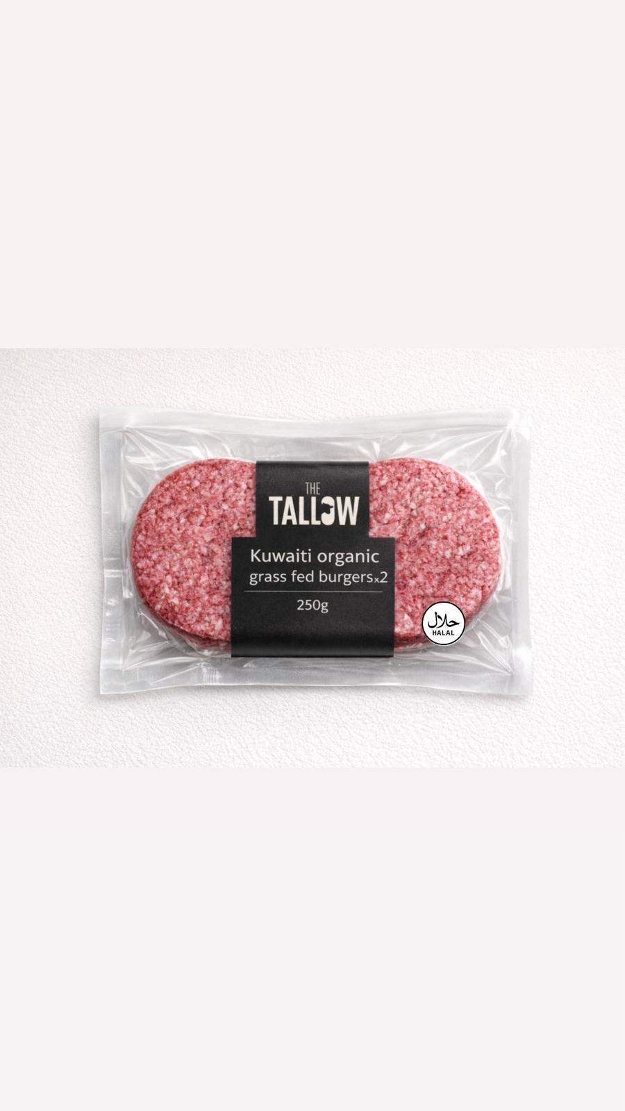 Kuwaiti organic grass fed burgers 250g - Primetallow