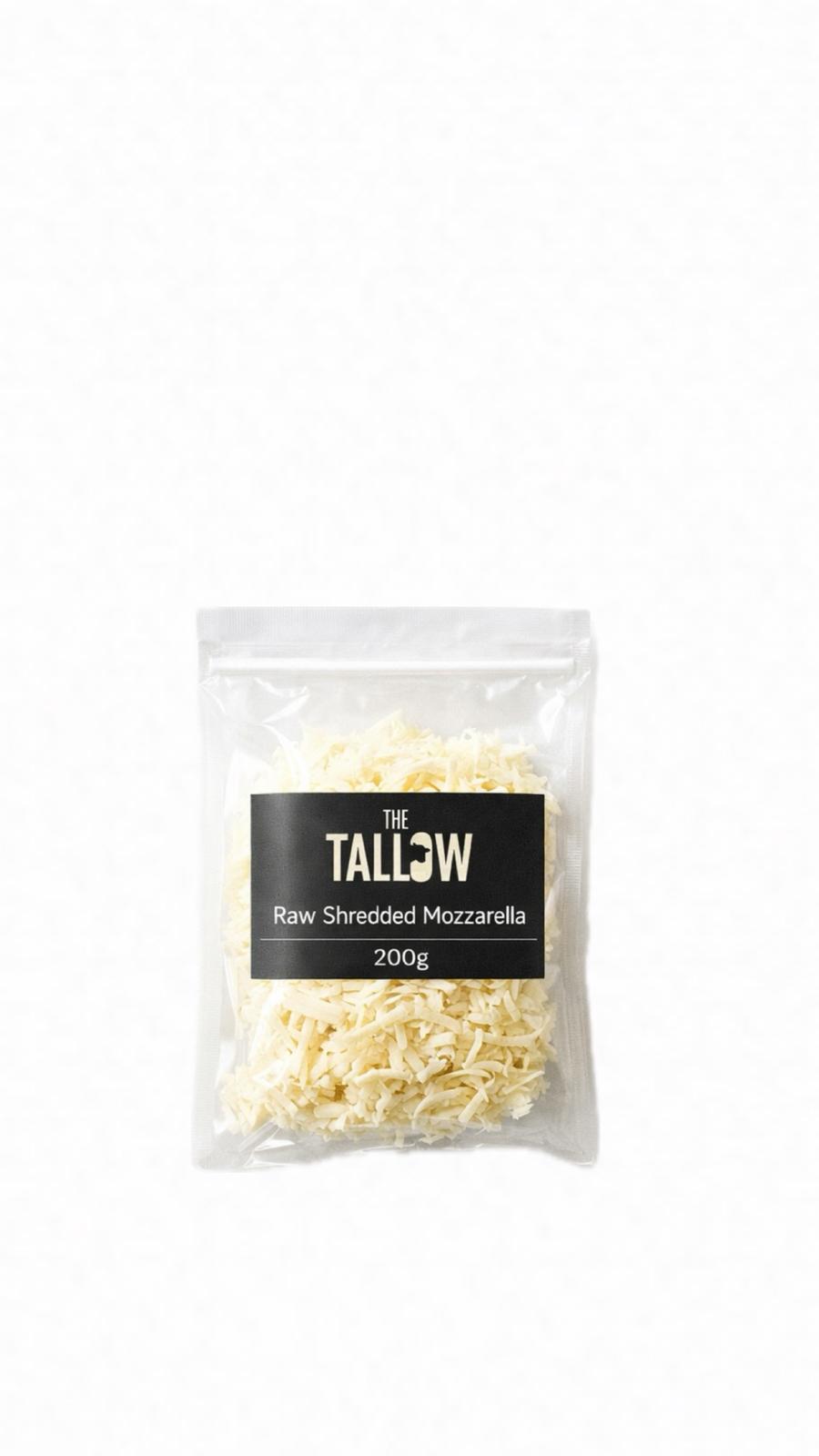 Raw shredded mozzarella cheese200g - Primetallow
