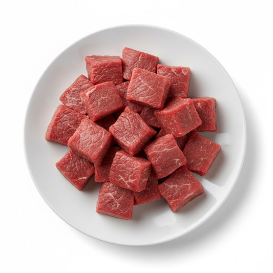 Kuwaiti organic grass fed beef cubes 500g