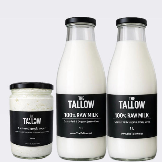 Greek Yogurt 500g & 2L Raw Milk - Primetallow