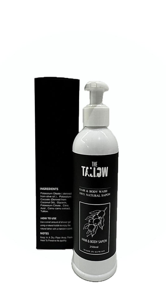 Hair & Body wash 100% Natural Sapon 250ml - Primetallow