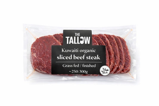 Kuwaiti organic Beef steak grass fed grass finished 250 - 300g - The tallow