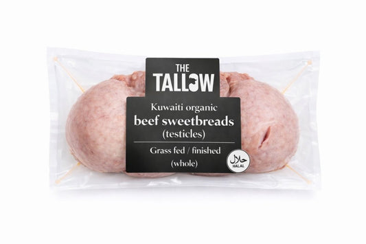 Kuwaiti Organic beef sweetbread (testicles) grass fed finished - The tallow