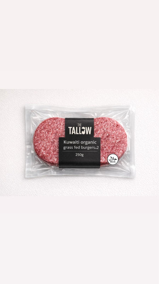 Kuwaiti organic grass fed burgers 250g - Primetallow