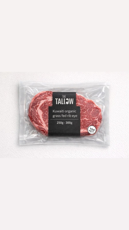 Kuwaiti organic Grass fed Rib eye 250g - 300g - Primetallow