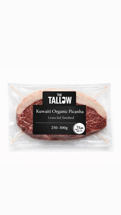 Kuwaiti Organic Grass Fed/Finished Picanha steak 250 - 300g - The tallow