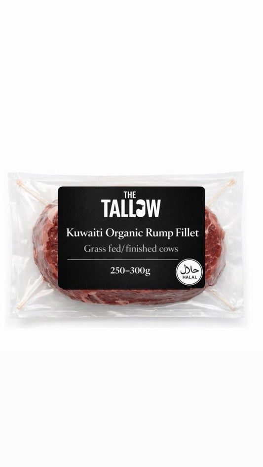 Kuwaiti Organic Grass Fed/Finished Rump fillet steak 250 - 300g - The tallow