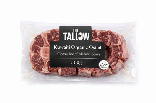 Kuwaiti Organic Oxtail 500g Grass Fed Fished - The tallow
