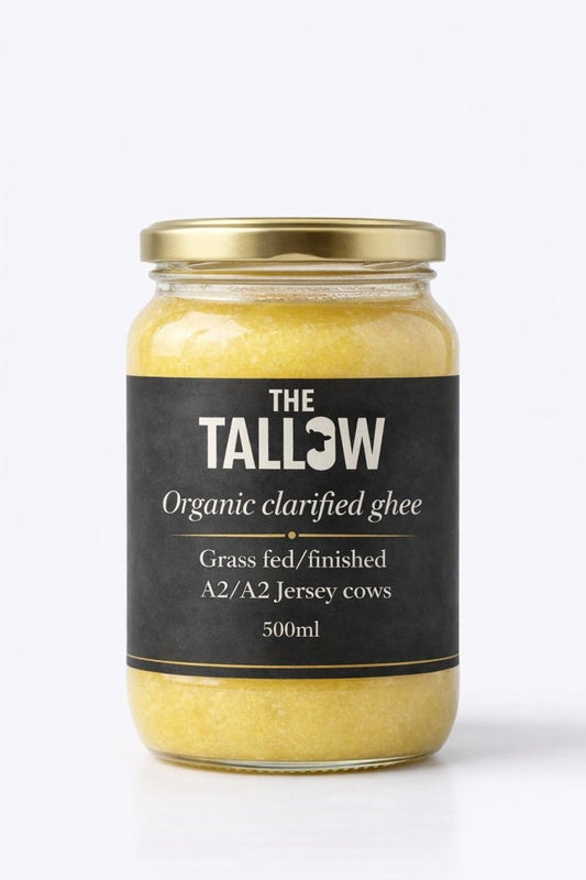 Organic Clarified Cow Ghee 500ML - The tallow