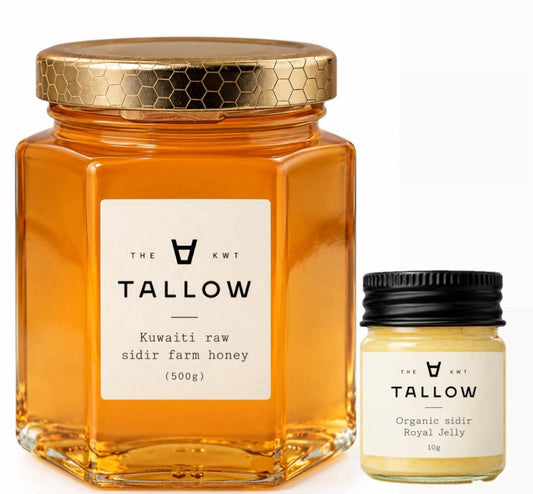 Organic Raw Sidir Honey 500g & Organic Sidir Royal Jely 10g - The Tallow