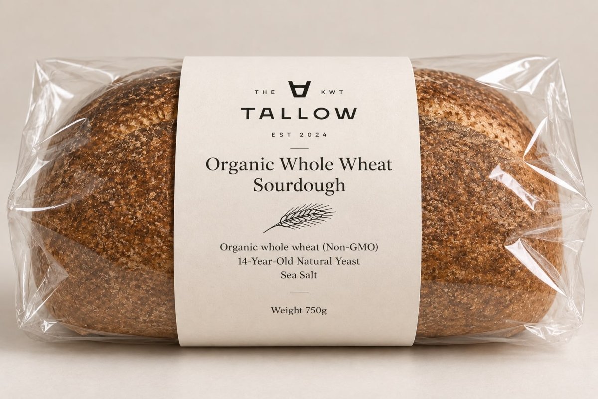 Organic whole wheat Sourdough - The Tallow
