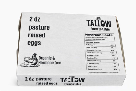Pasture raised Eggs 24pcs - The tallow