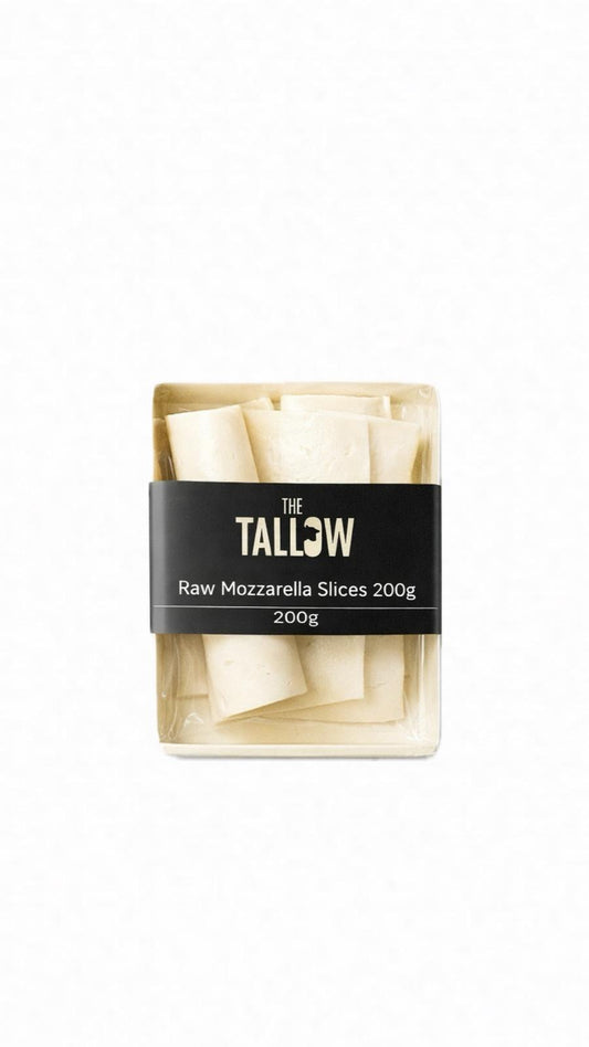 Raw Mozzarella Cheese slices 200g - Primetallow