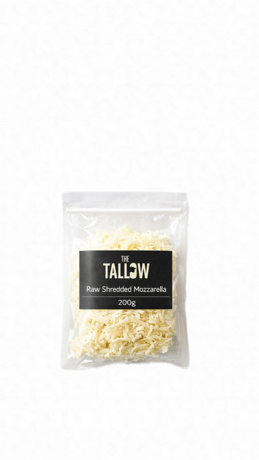 Raw shredded mozzarella cheese200g - Primetallow
