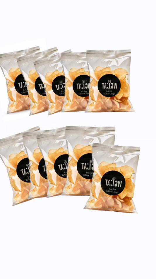 Sea Salt Tallow Crisps x10 (value package) - Primetallow